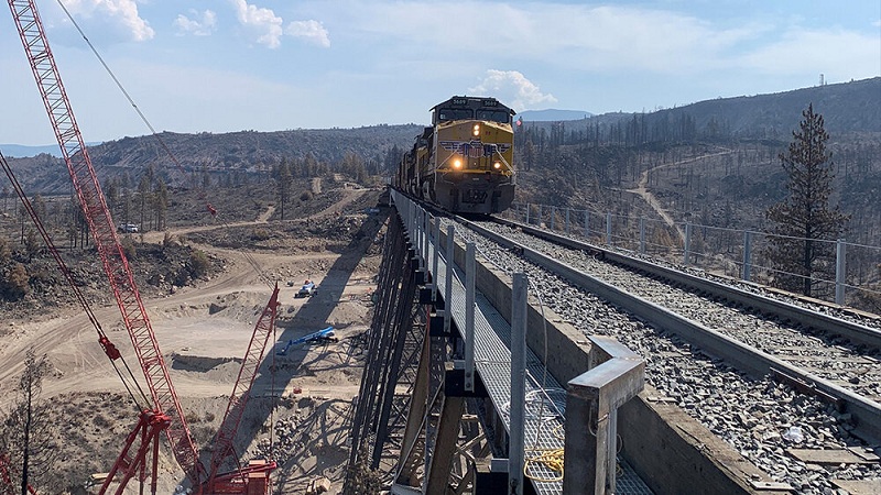 Union Pacific makes repair a month ahead of schedule