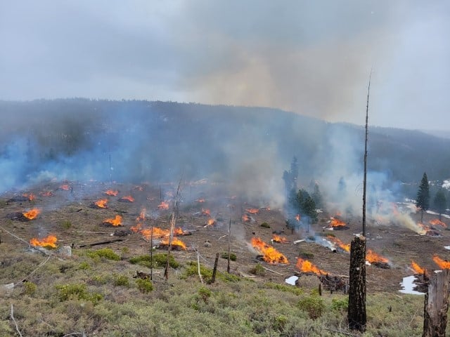 1100 Acrea Lake Antelope Pile Burn Complete