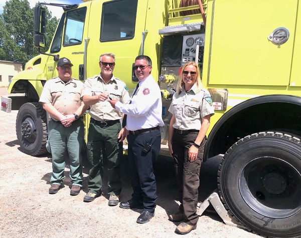Milford Volunteer Fire Department Receives Donated Fire Engine from BLM