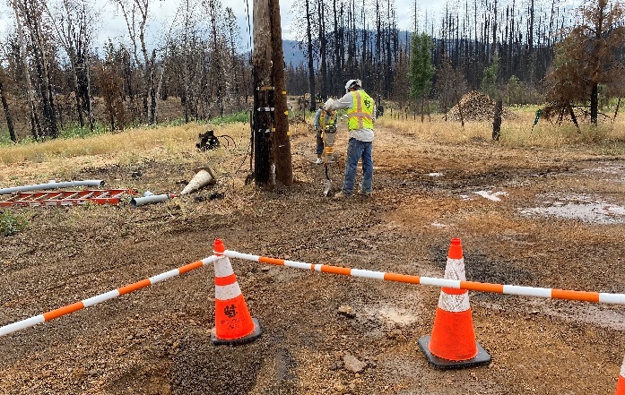 PG&E Undergrounds Power Lines in Plumas County