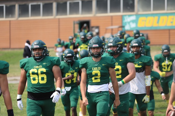 Golden Eagles Roll in Home Opener