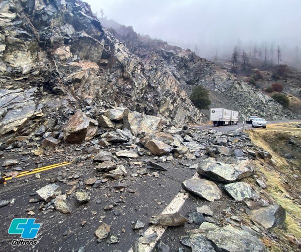 Highway 70 Closed Due to Rock Slide