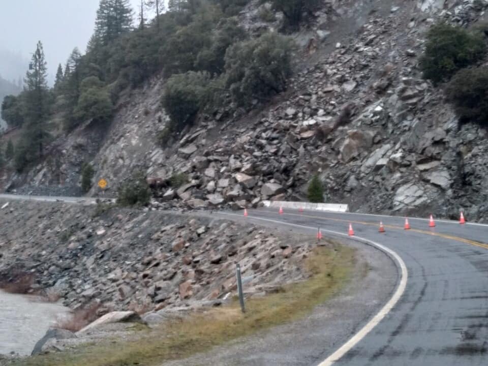 More Snow, Rock Slides, and Power Outages on MLK Holiday