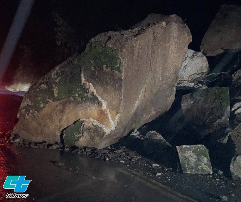 Caltrans Blasts Large Boulders on SR70 in Efforts to Re-open the Highway
