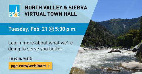PG&E Hosts Virtual Town Hall