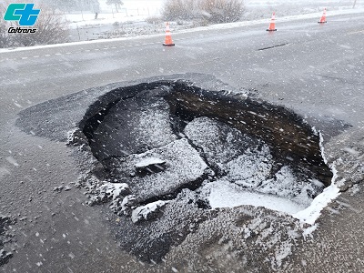Sinkhole Near Beckwourth Grows