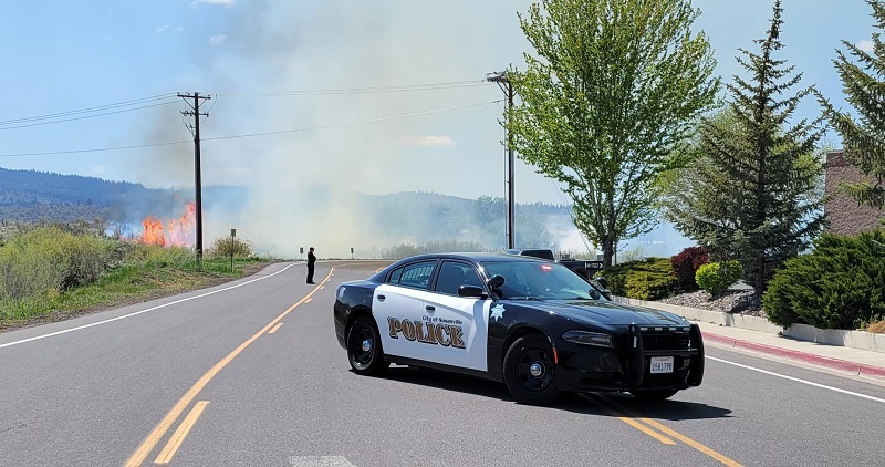 Fire Sparks at Old Mill Site