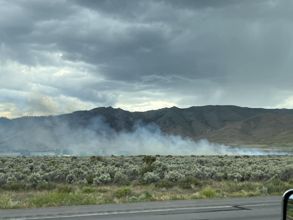 Possible Collision Sparks Fire in Doyle