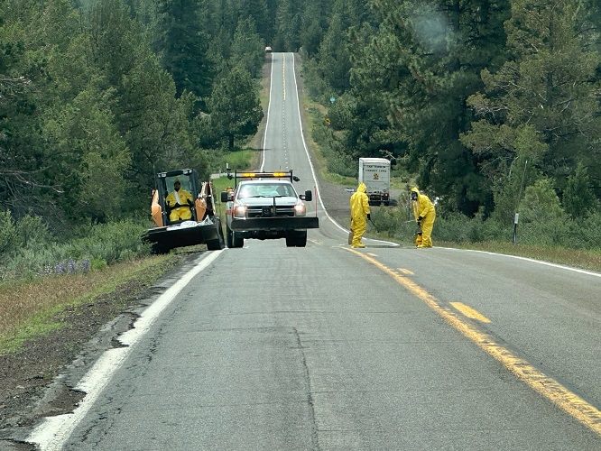 Hazmat Spill Caused by Deer