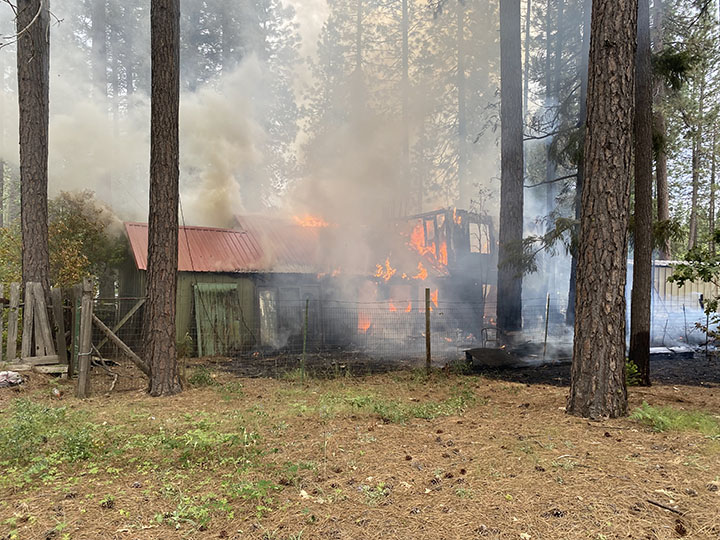 Home Burns Down Outside Quincy