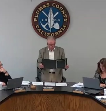 Quincy Fire Chief Recognized by Supervisors on His Service and Retirement