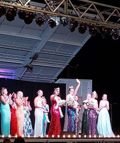 2023 Miss Lassen County and Her Court Shine on Stage at Fair