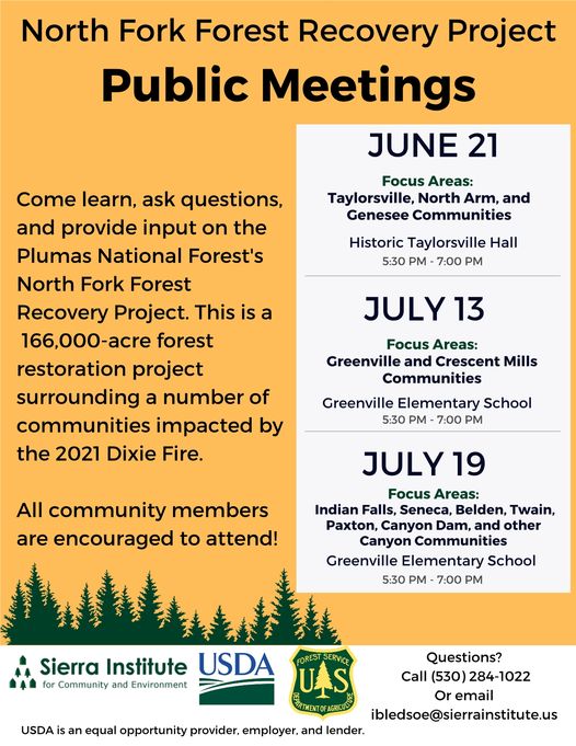 2nd Meeting to be Held on North Fork Recovery Project