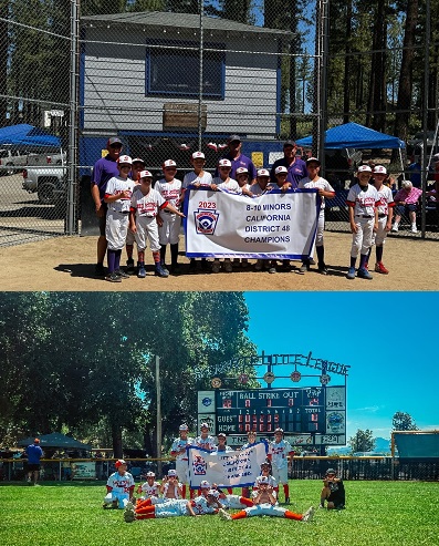 Susanville Little League U10, U12 Teams Undefeated in District Tournament