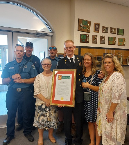 Fond Farewell Delivered to Fire Chief Moore at Susanville’s City Council Meeting