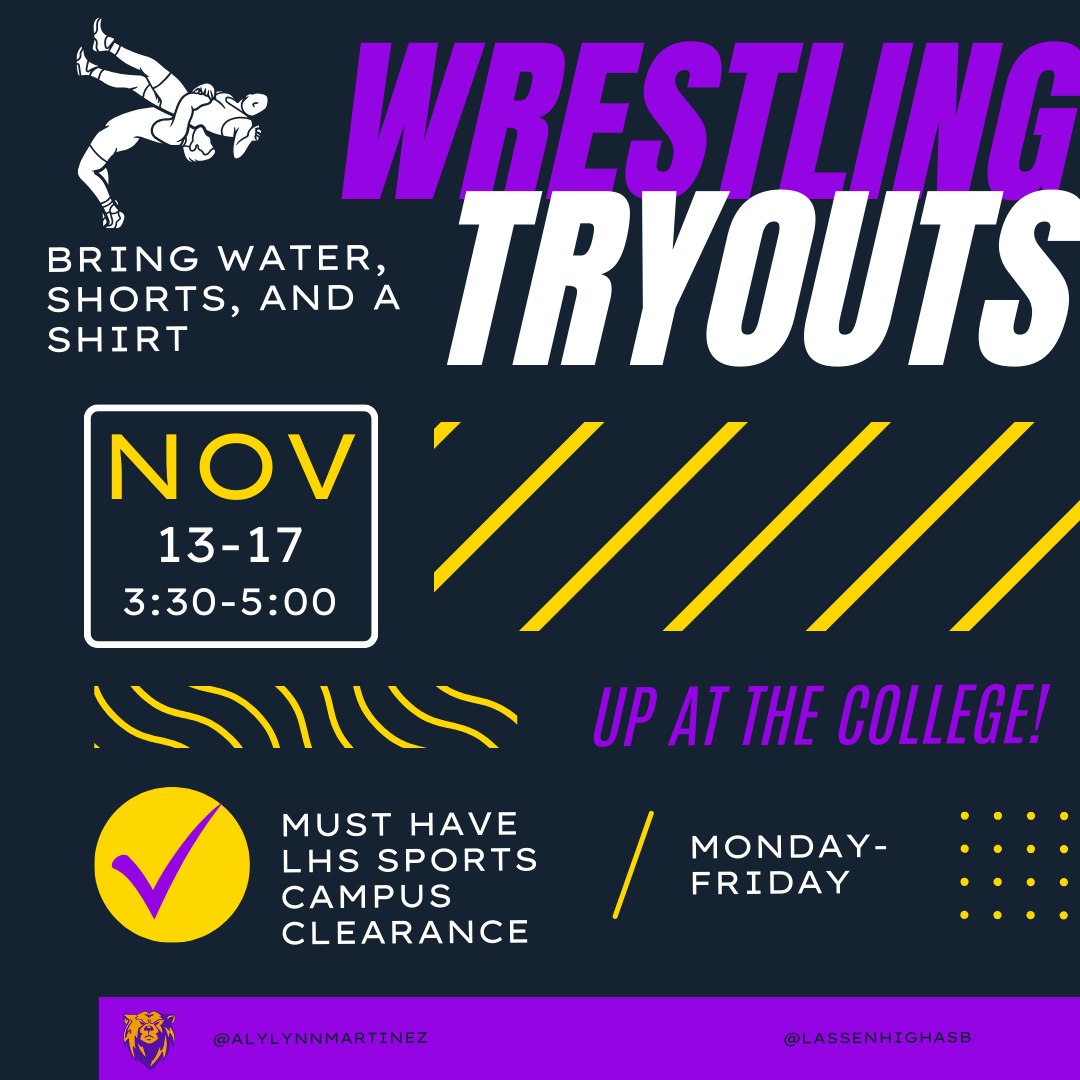 Wrestling tryouts