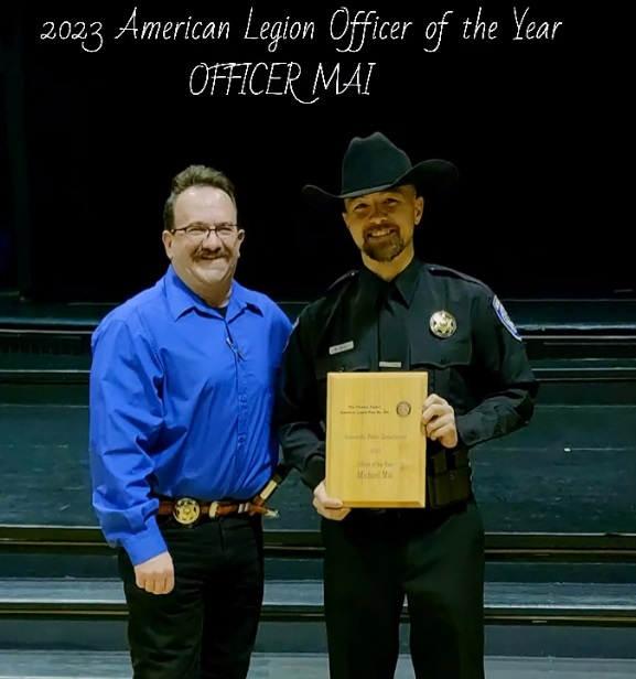 American Legion Post#204 Awards Officer of the Year