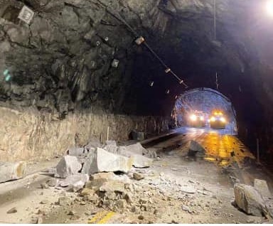 Highway 70 Re-Opens After Boulders Block Tunnel