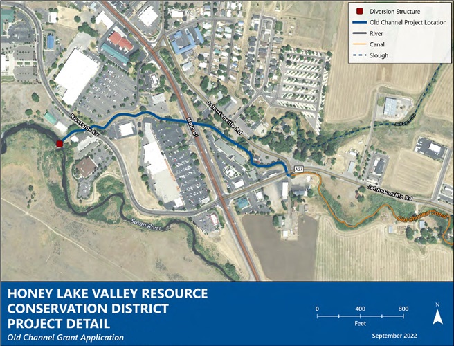 Honey Lake RCD Begins Old Channel Lining Project