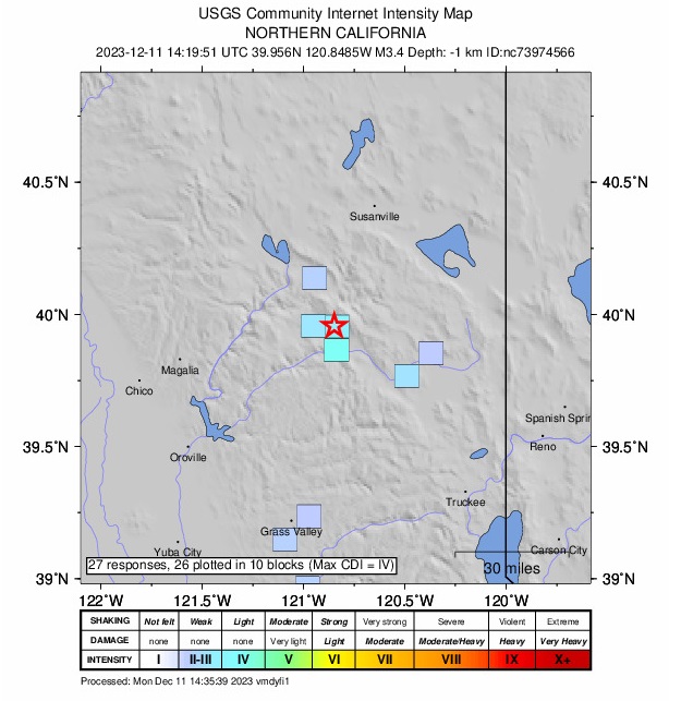 Quake Rattles East Quincy
