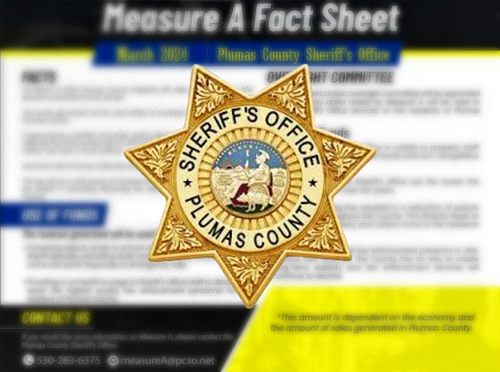 Plumas Sheriff Responds to Measure A Unofficial Results