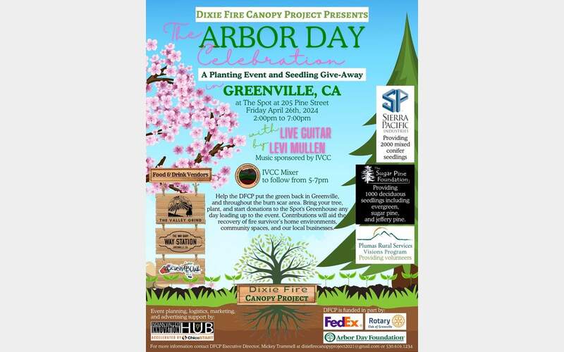 Dixie Fire Canopy Project Hosts Arbor Day Celebration in Greenville, With a Goal to Restore Burn Scar Area