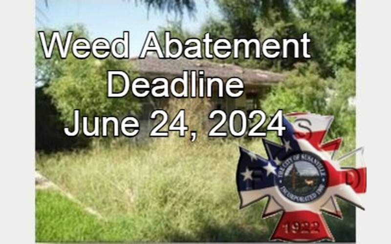 Susanville Fire Announces Weed Abatement Deadline