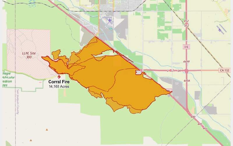 Lassen Modoc Unit Lends Aid in 14,000 Acre Fire in Tracy