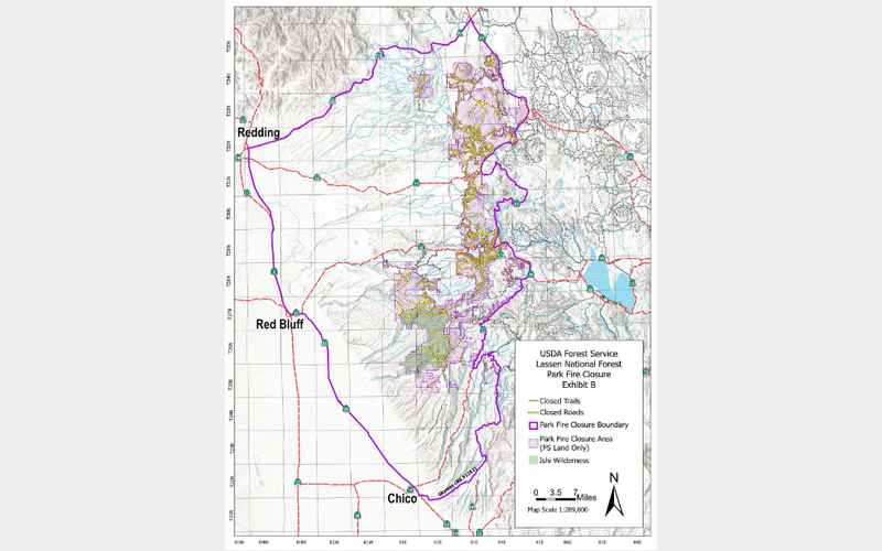 Lassen National Forest Implements Partial Closure Due to Park Fire