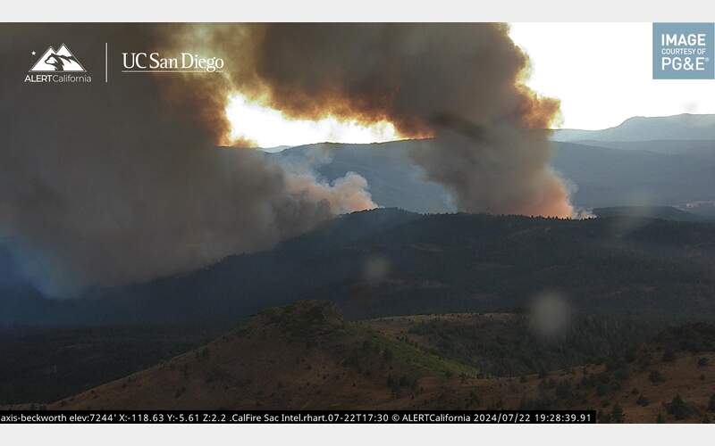 Gold Complex Fire Consumes Over 1600 Acres in Plumas County