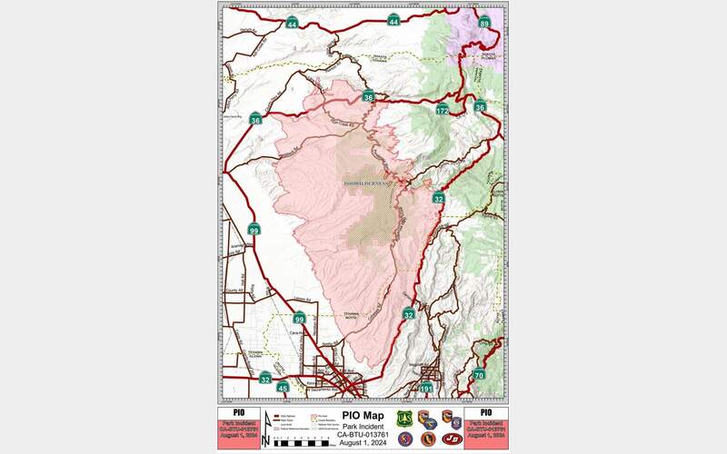 Park Fire Gains Ground with 22% Containment, Forecasted T-Storms Could Lead to ‘Erratic Fire Activity’
