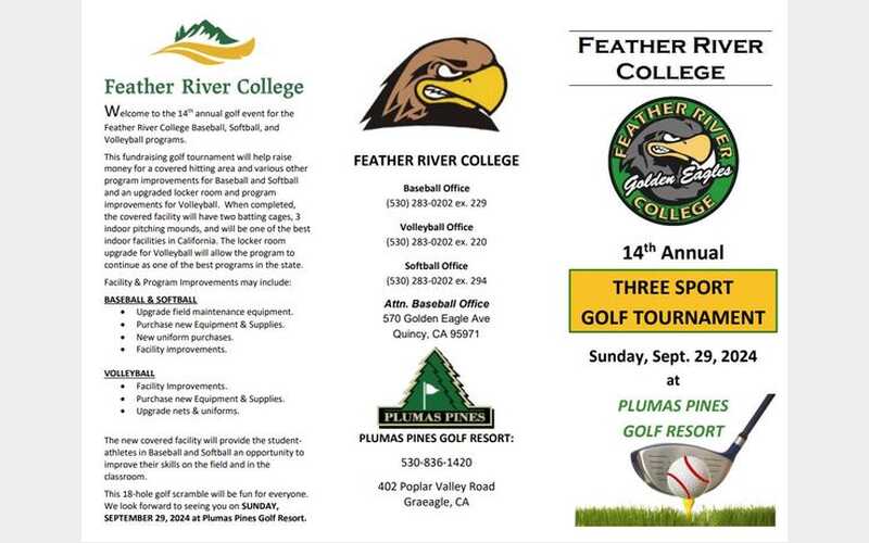 Feather River College Hosts 14th Annual Three-Sport Golf Tournament to Support Athletics