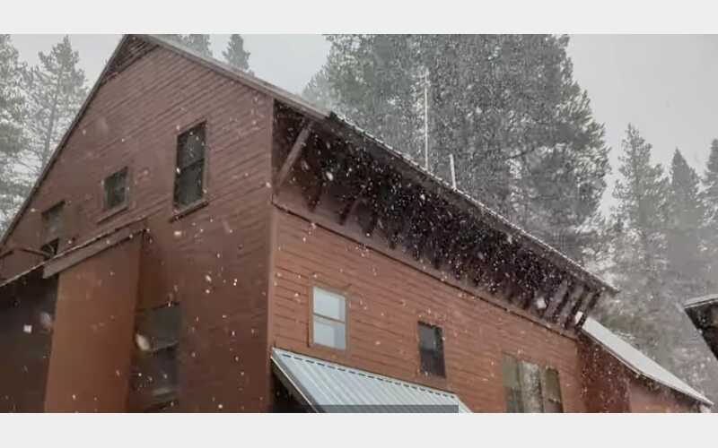 First Snow of the Season Hits Sierra After Cold Snap