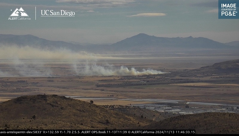 Grass Fire Contained in Lassen County: No Injuries Reported, One Structure Threatened
