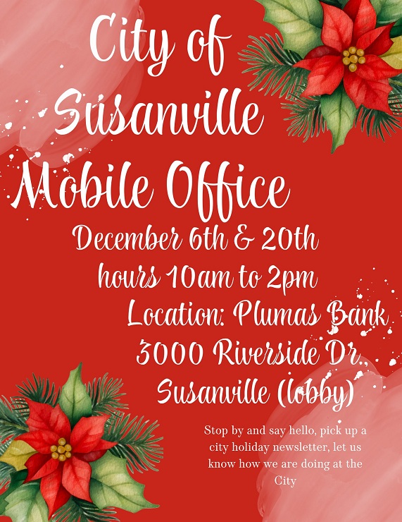 Connect with Your City: Susanville Launches Mobile Office Initiative