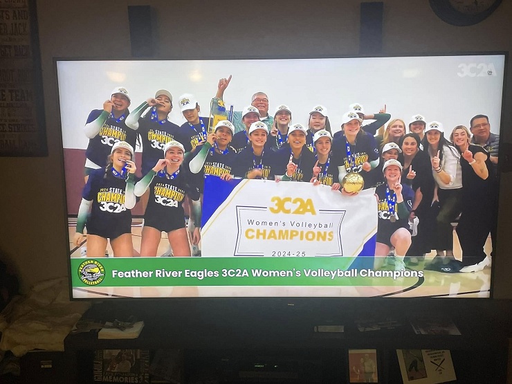 Feather River Eagles 3C2A women’s Volleyball Champions