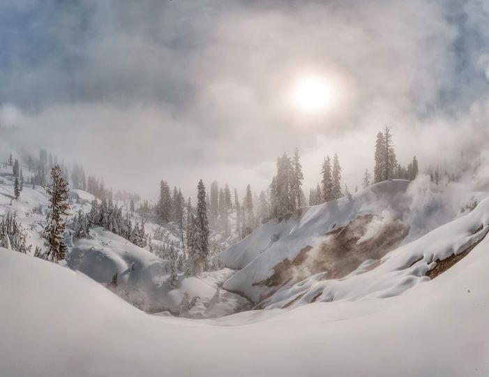 Discover the Snowy Serenity of Lassen Volcanic National Park