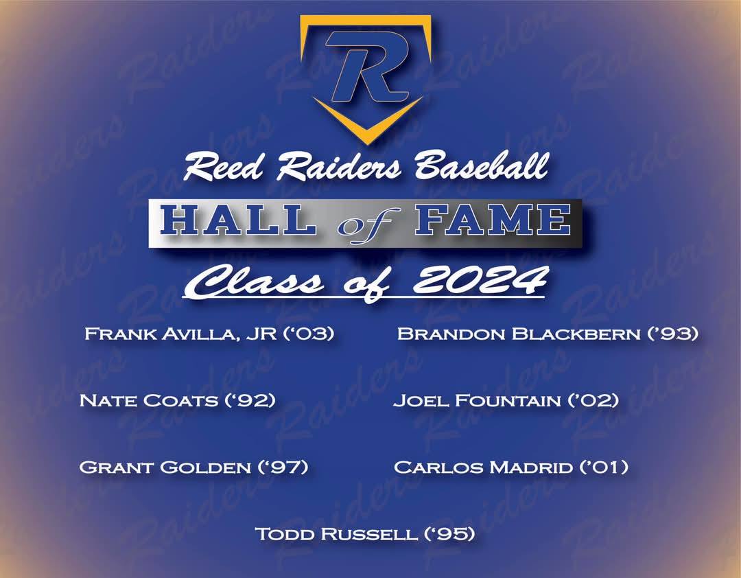 LASSEN COACH FRANK INDUCTED INTO REED HIGH SCHOOL BASEBALL HALL OF FAME