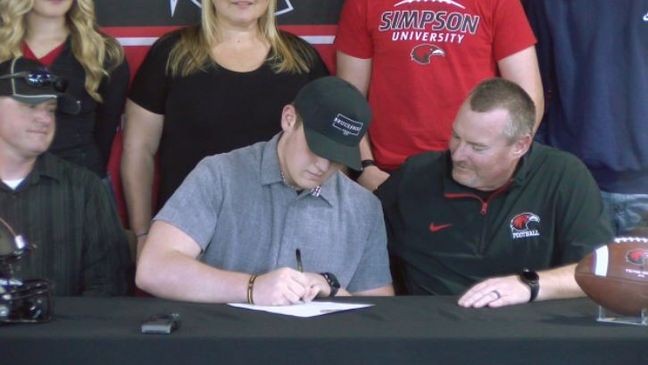 Simpson University Red Hawks Boost Offensive Line with Modoc’s  Adin Benson Signing