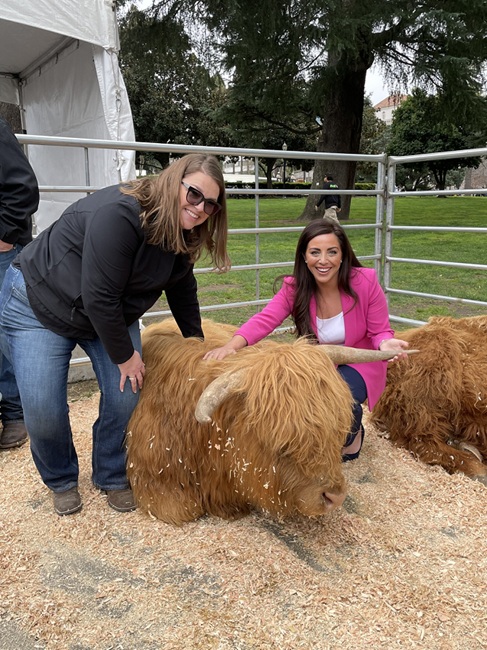 Assemblywoman Heather Hadwick Celebrates California Agriculture Day with Highland Cattle Showcase