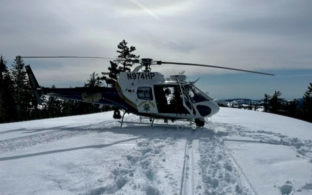 Aerial Rescue: Swift Response to Snowmobile Accident Near Mud Lake