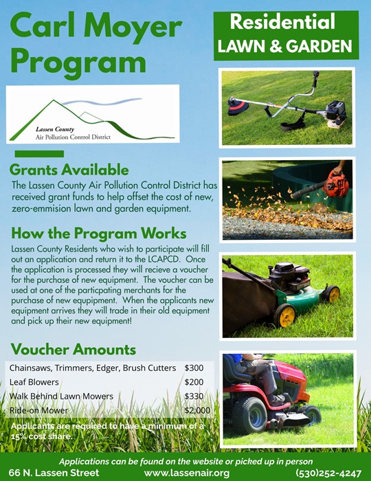 Switch to Eco-Friendly Lawn Equipment with Lassen County’s New Grant Program