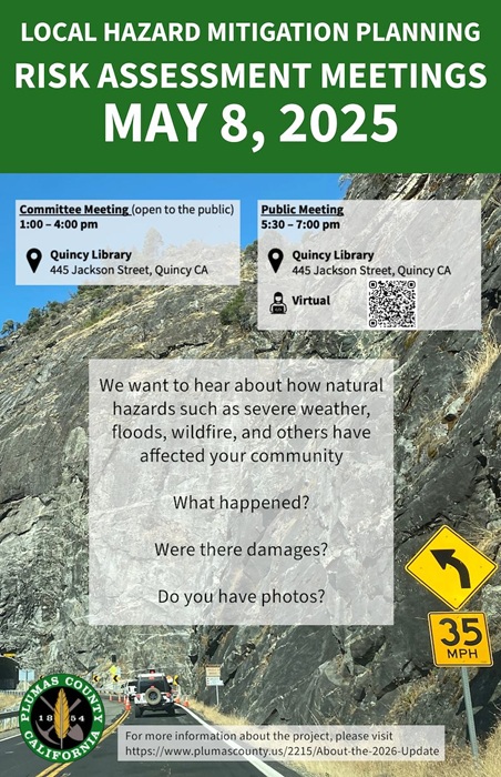 Join Plumas Countys Efforts to Mitigate Natural Hazards and Build Resilience