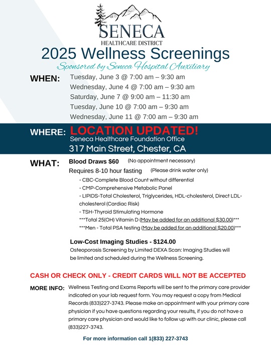 Seneca Wellness Screening
