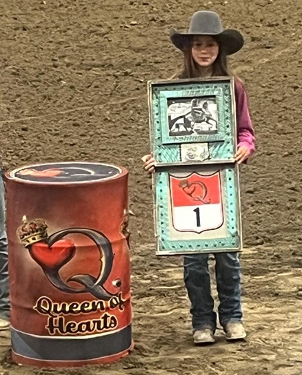 Mesa Waltman Shines at The Queen of Hearts Barrel Race with Big Win