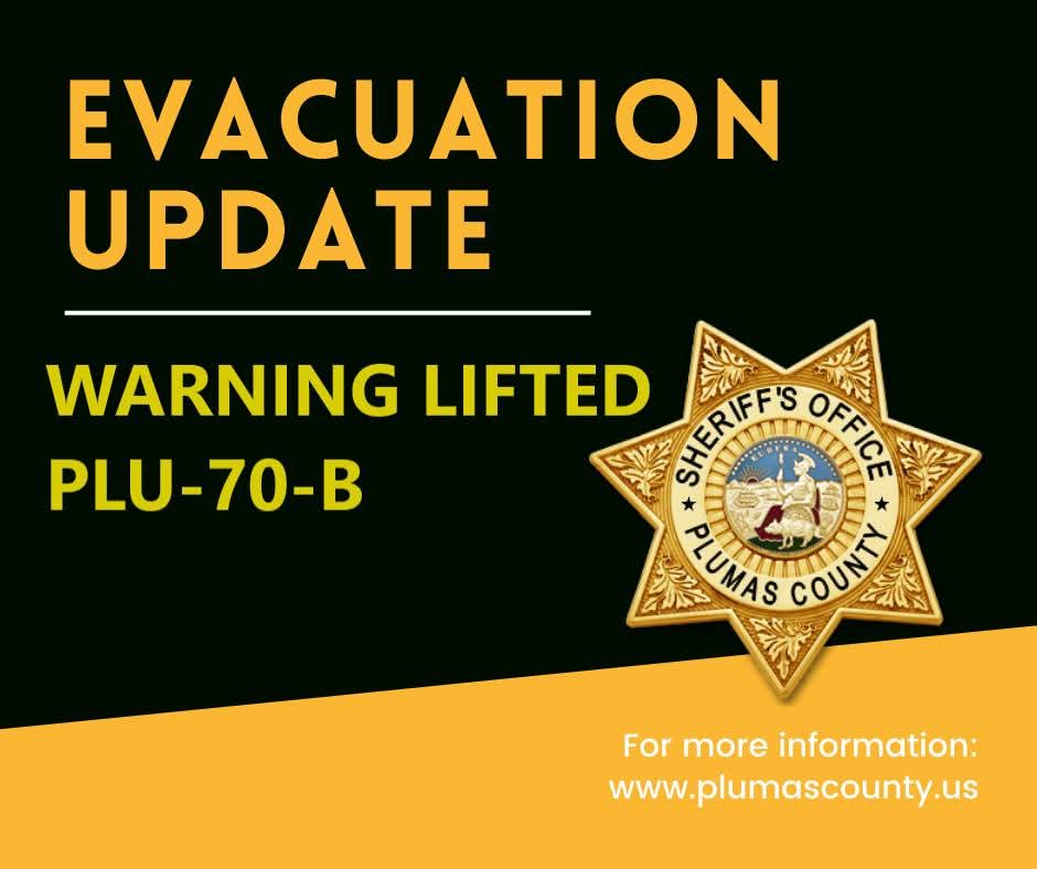 Updat: Bucks Lake Highlands Evacuation Order lifted Wa