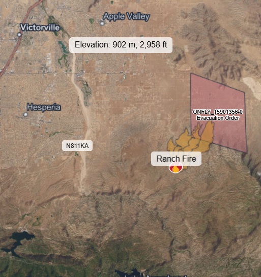 Ranch Fire in Apple Valley Grows to Over 4200 Acres Prompting Evacuations