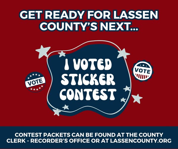 Lassen County Launches 2026 I Voted Sticker Art Contest for Students
