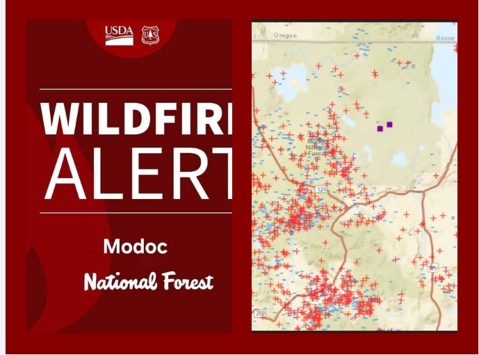 Thunderstorms Ignite Fires in Modoc National Forest with Containment Efforts Underway