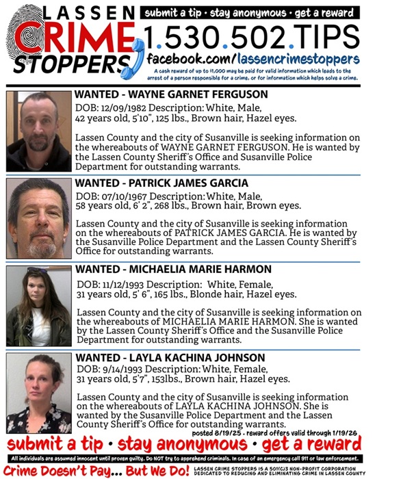 Lassen County Crime Stoppers Fights Local Crime